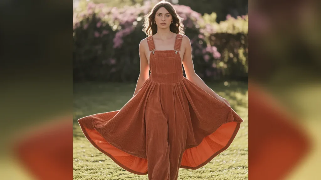 Corduroy Overall Dress
