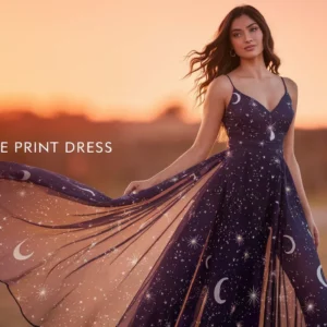Dreamscape Print Dress