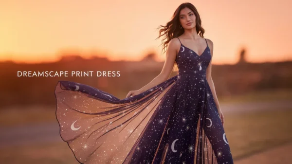 Dreamscape Print Dress