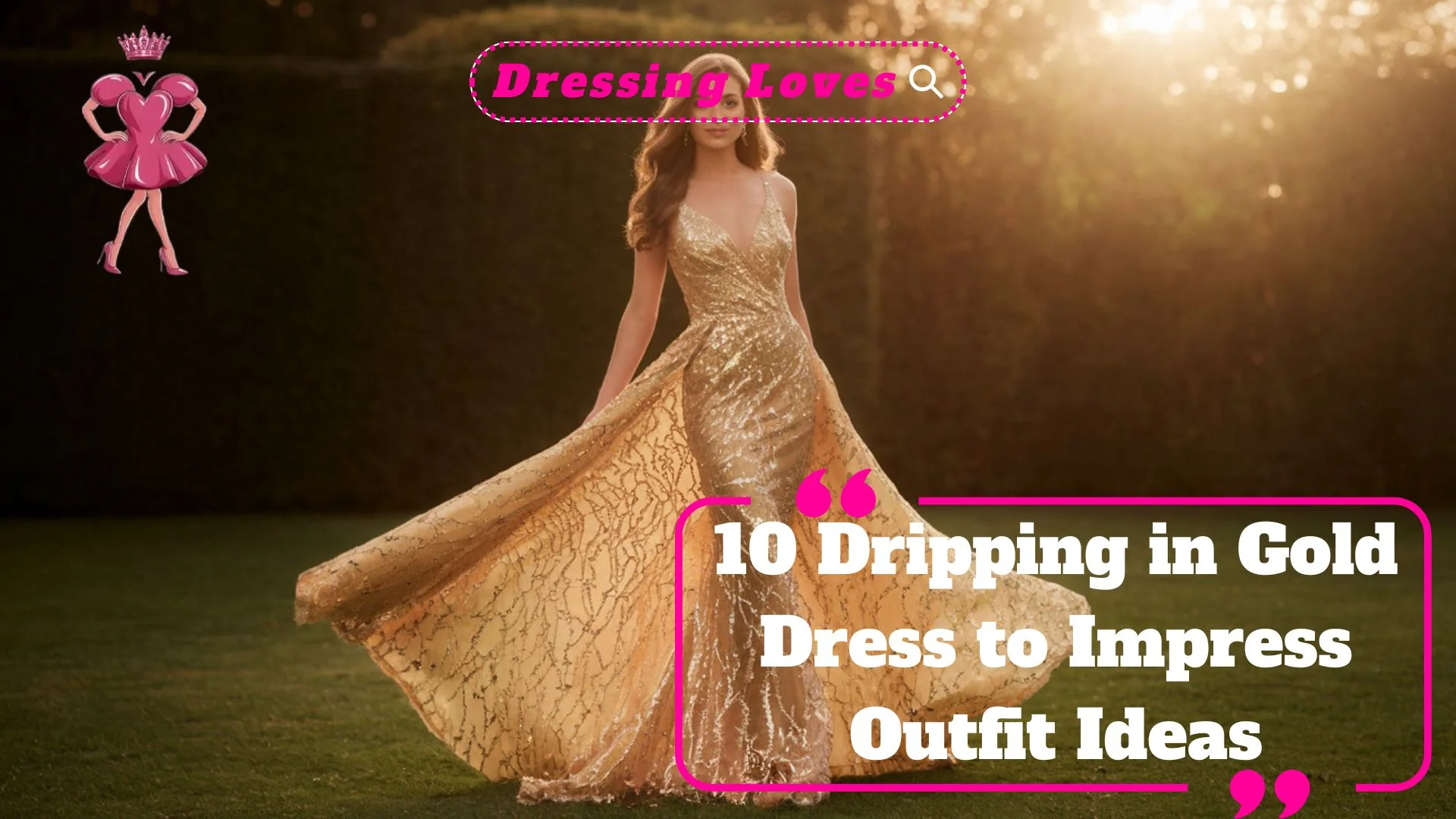 Dripping in Gold Dress