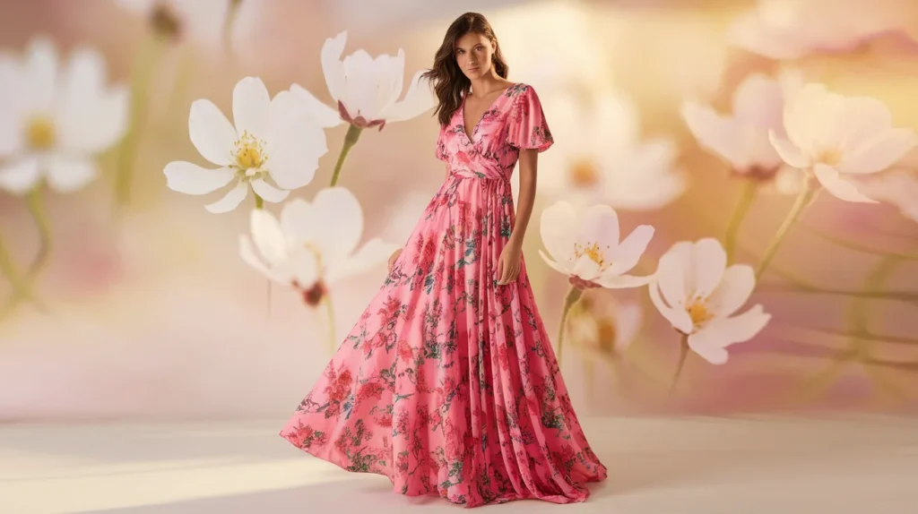 Floral Wrap Dress
