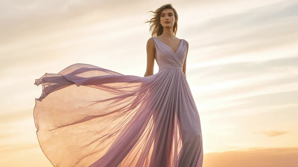 The Flowing Chiffon Gown