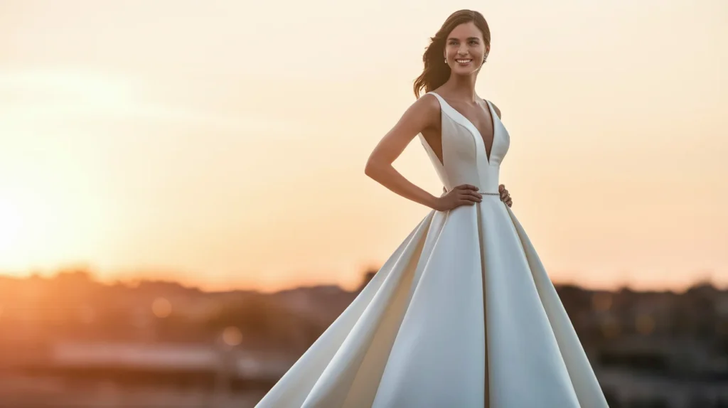 The Graceful A-Line Gown