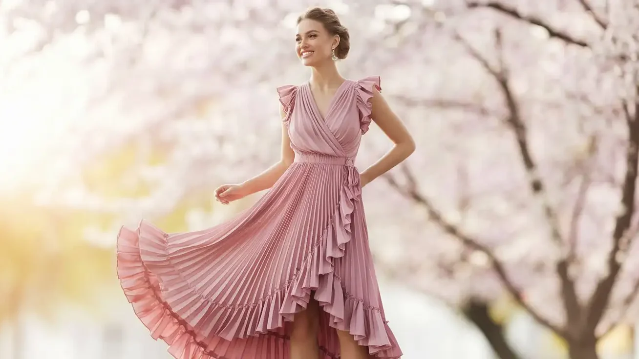 ruffled-wrap-dress Ruffled Wrap Dress