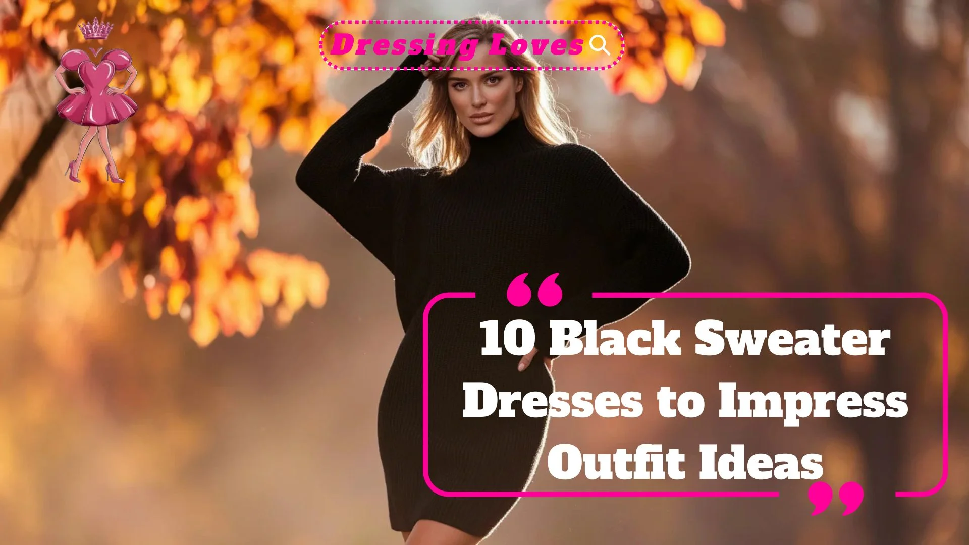 Black Sweater Dresses to Impress Outfit Ideas