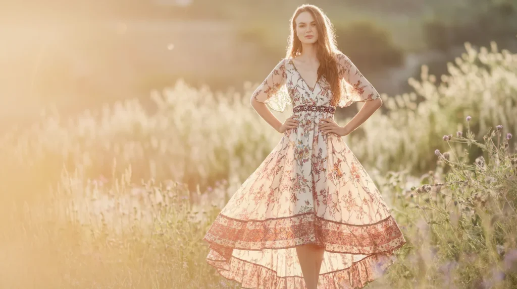 Boho Floral Dress