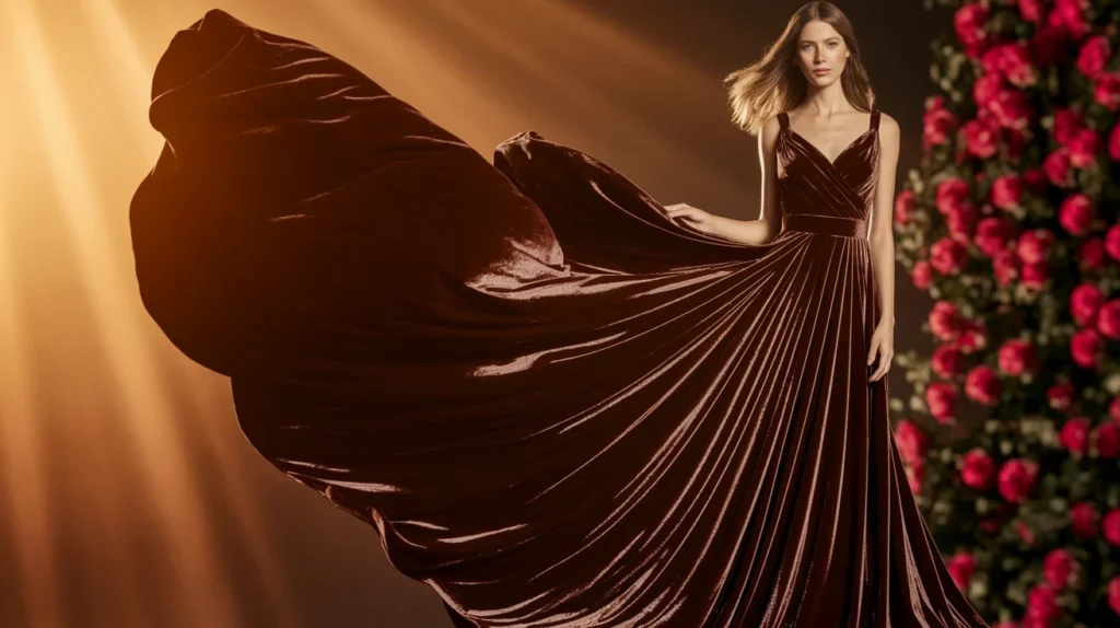 Chocolate Velvet Gown