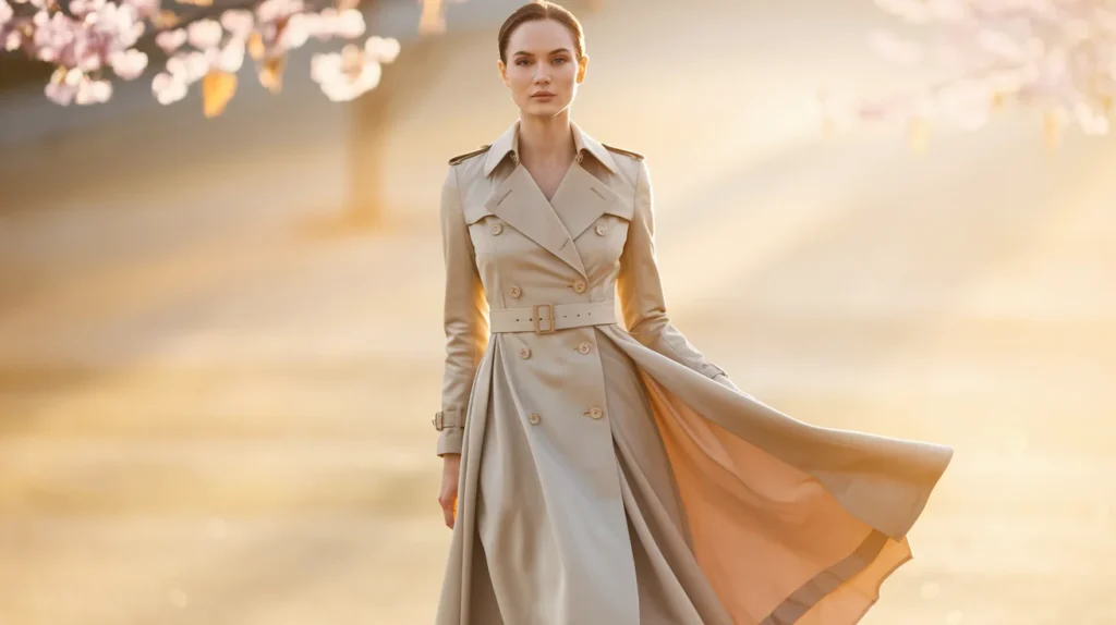 Classic Trench Coat Dress