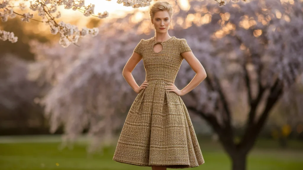 Classic Tweed Dress