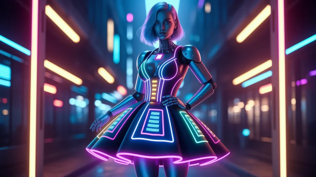 The Cyberpunk Neon Dress
