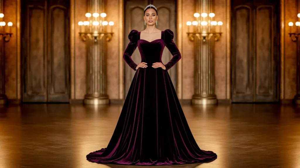 Dark Empress Velvet Dress
