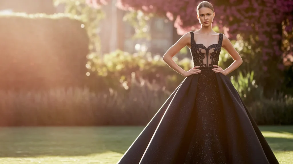 Elegant Black-Tie Gown