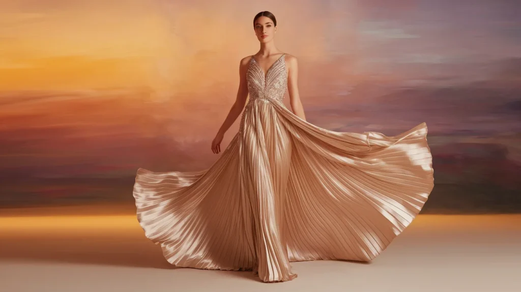 The Elegant Draped Gown