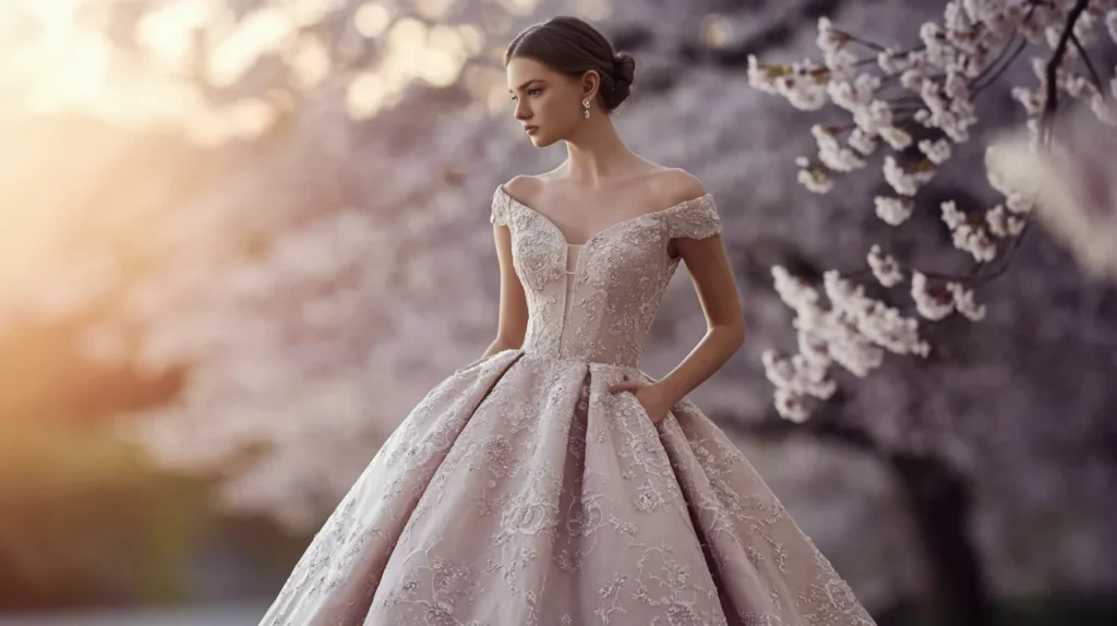 Embroidered Gown