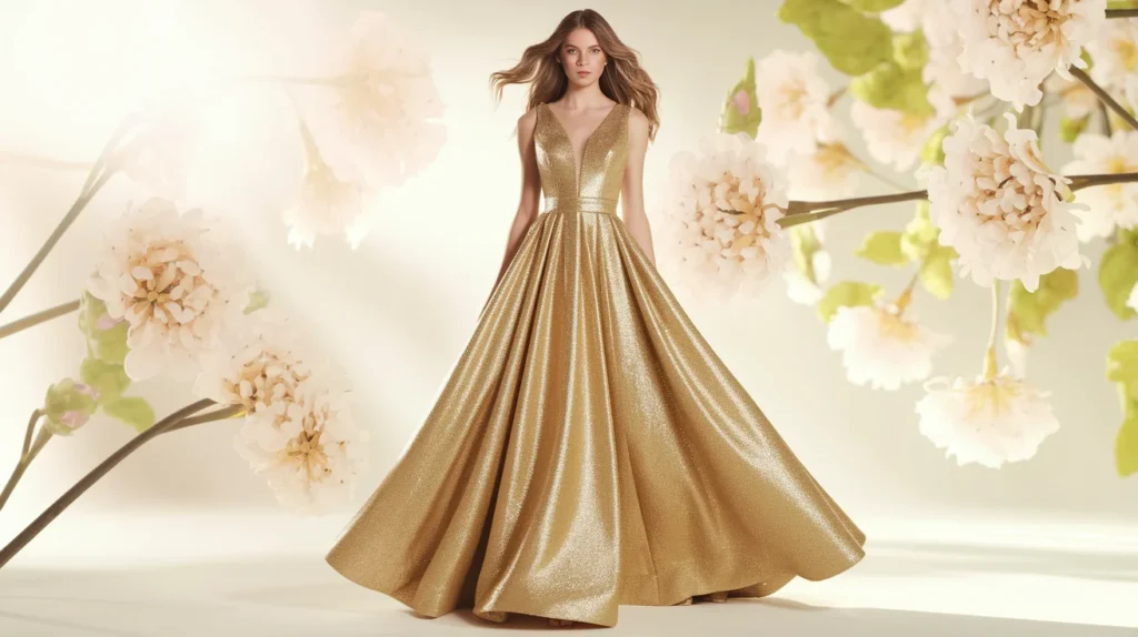 Gold Maxi Dress