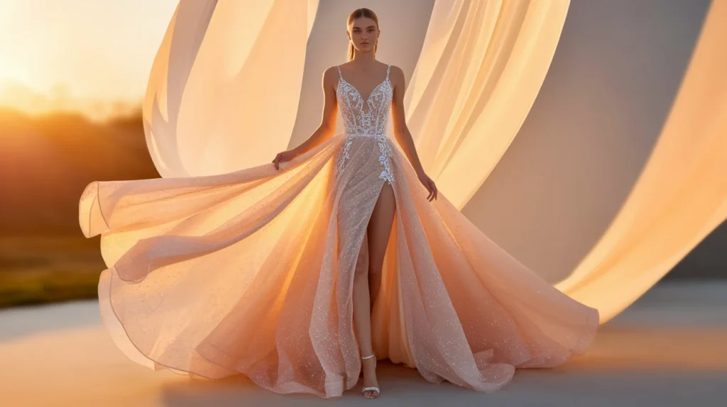 Modern High-Slit Gown