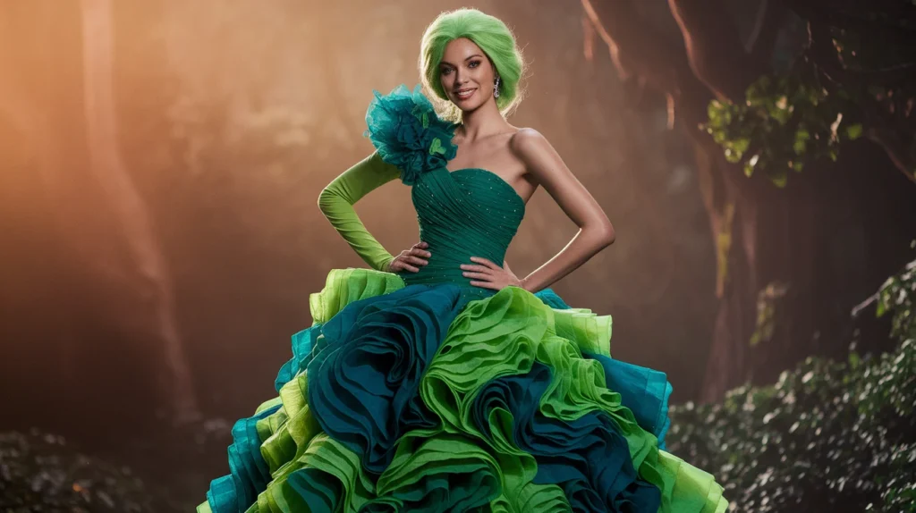 One-Shoulder Gown