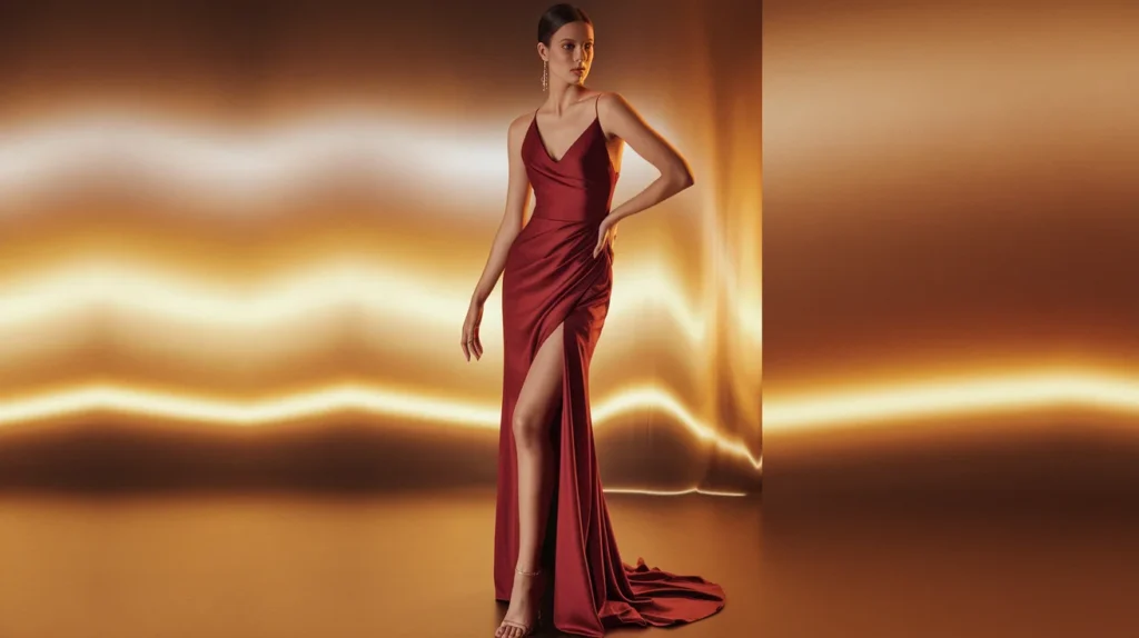Red Slit Dress