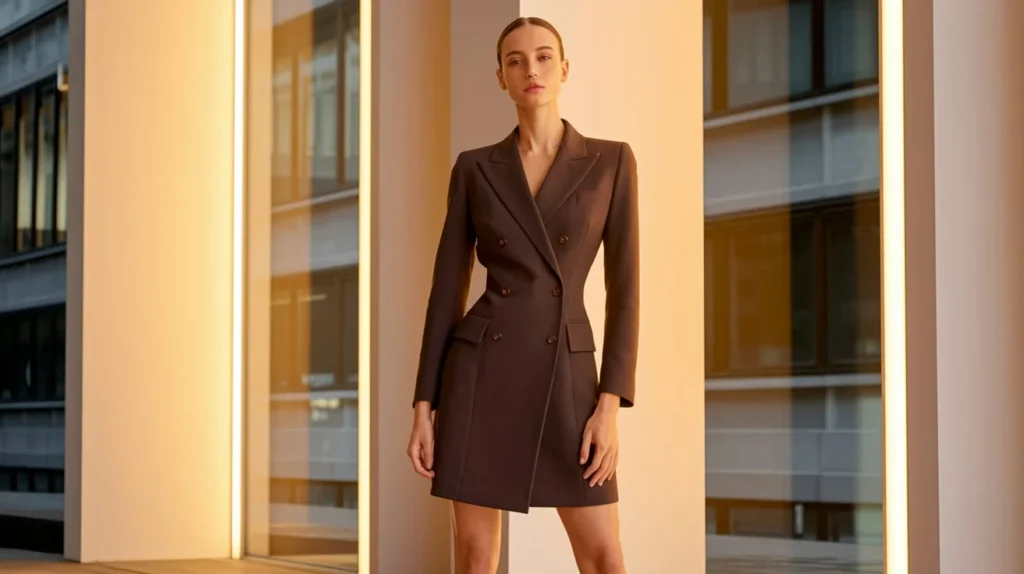 Tailored Wool Blazer Dress