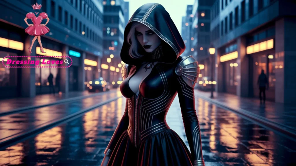 Dystopian-Inspired Hooded Dress