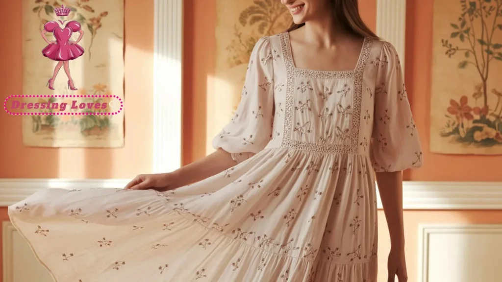 Embroidered Muslin Dress