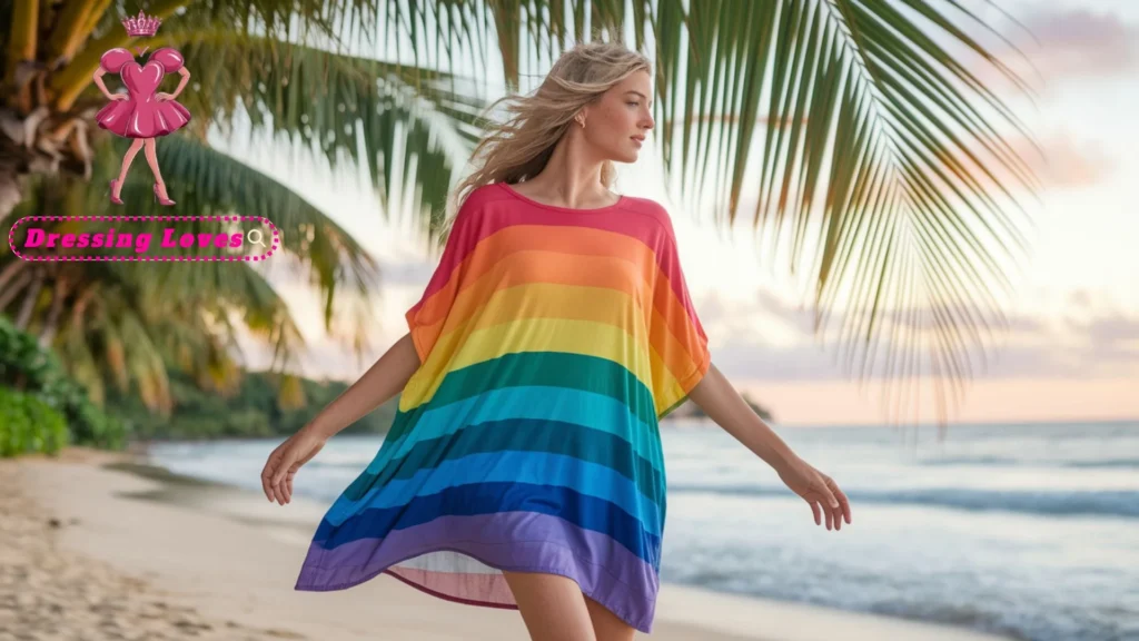 Relaxed Boho Rainbow Tunic
