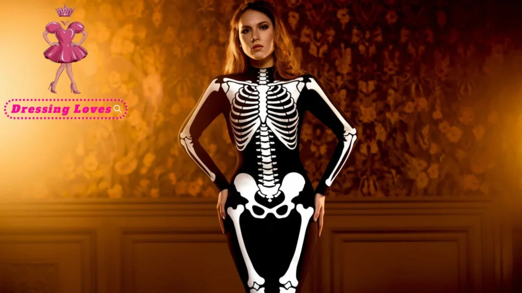 Skeleton Print Bodycon Dress