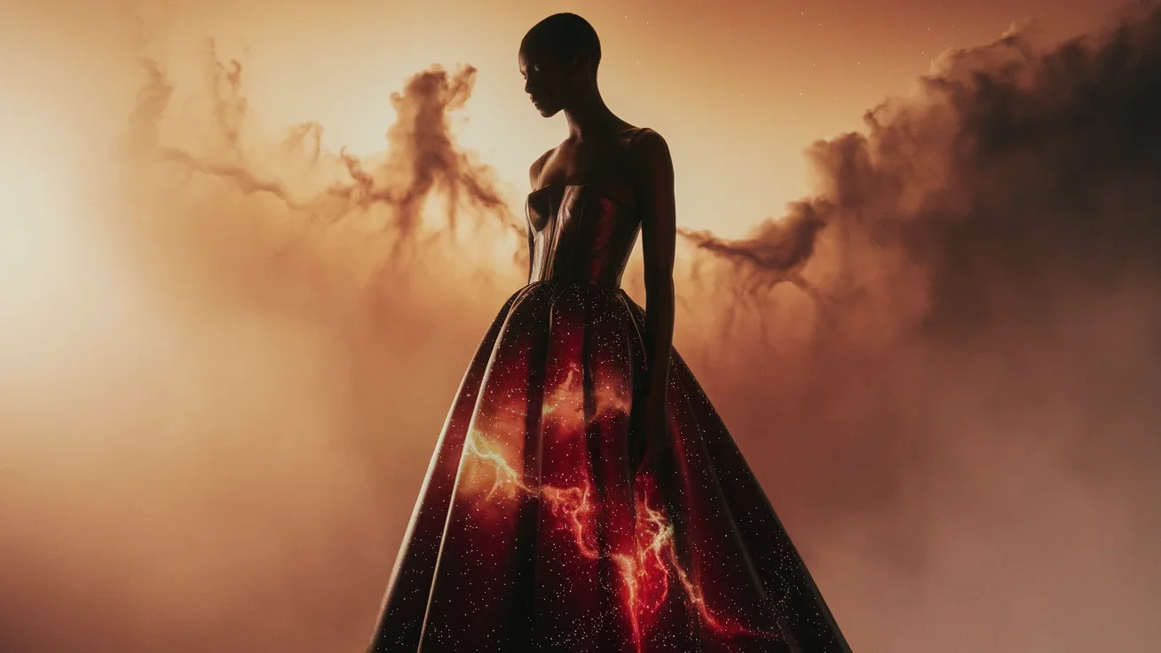 Cosmic Rebel Leather Dress