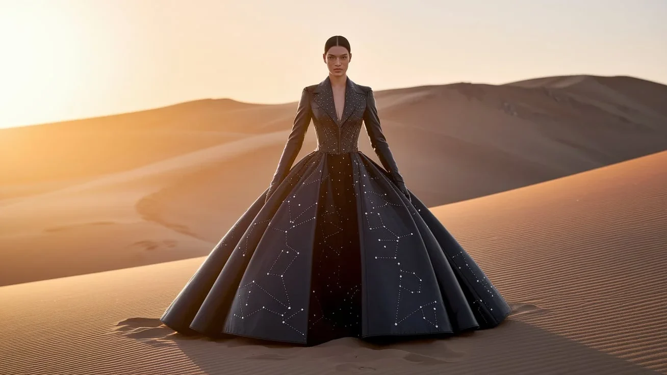 Cosmic Rebel Leather Dress