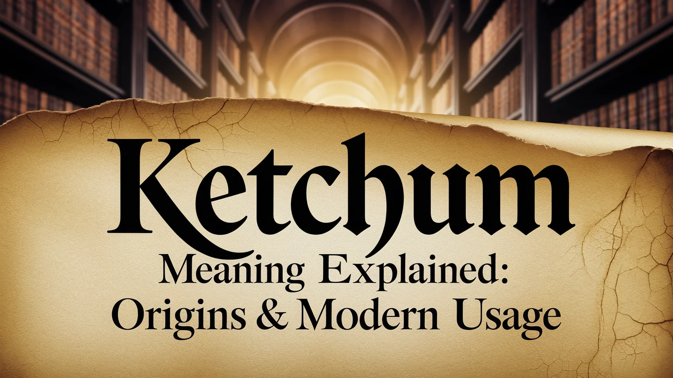 Ketchum Meaning Explained: Origins & Modern Usage