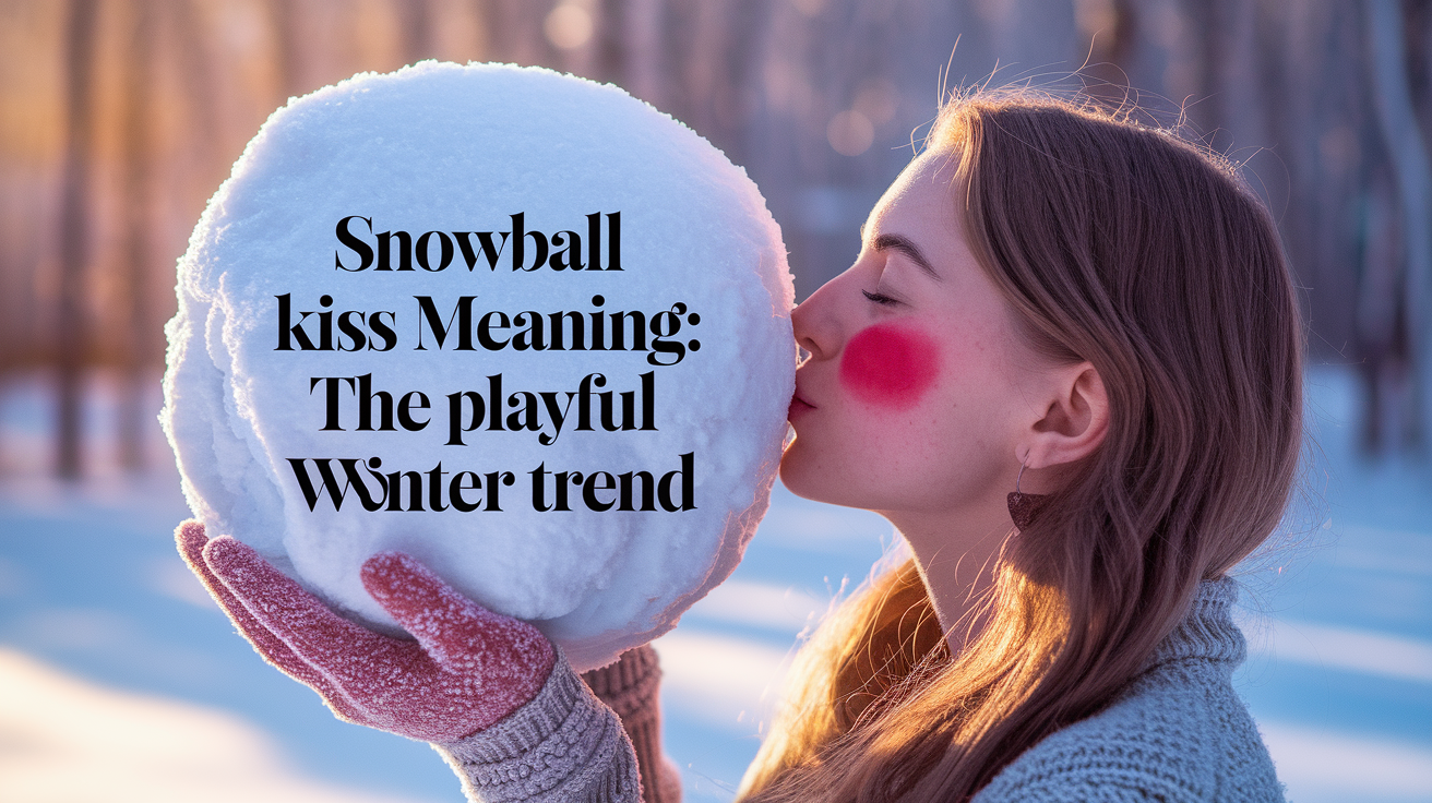Snowball Kiss Meaning: The Playful Winter Trend