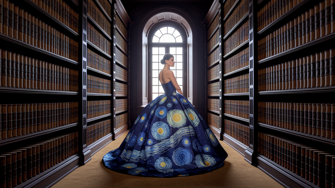 starry-night-inspired-gown2 The Starry Night-Inspired Gown