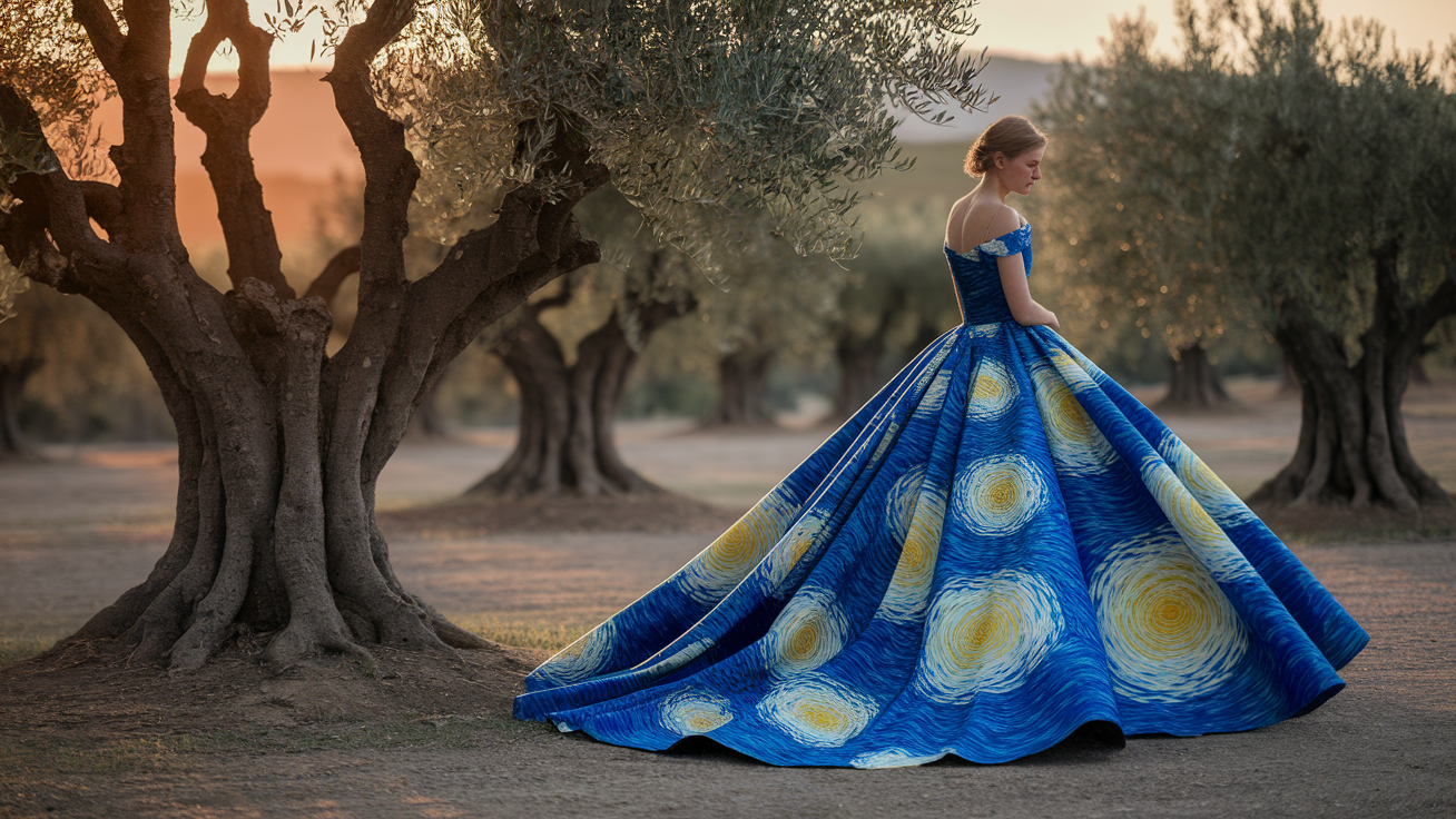 starry-night-inspired-gown3 The Starry Night-Inspired Gown