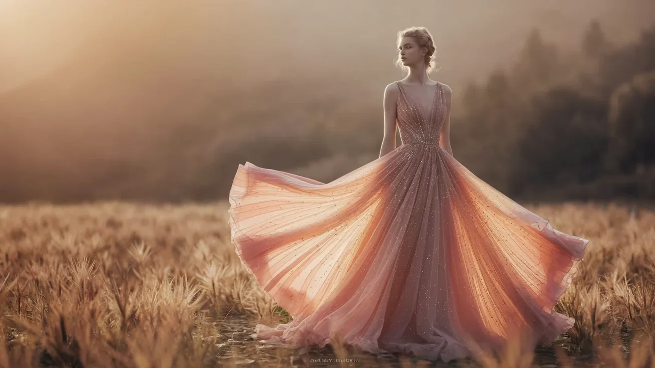 water-lilies-inspired-flowy-dress1 Water Lilies-Inspired Flowy Dress