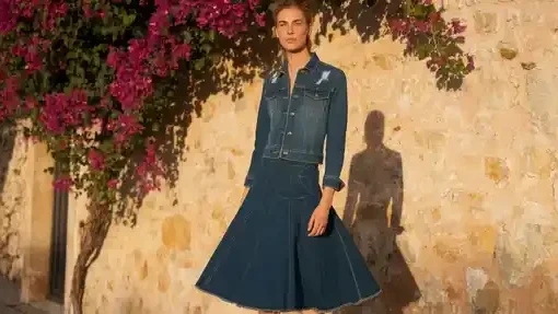 Iconic Denim Jacket and Skirt Combo