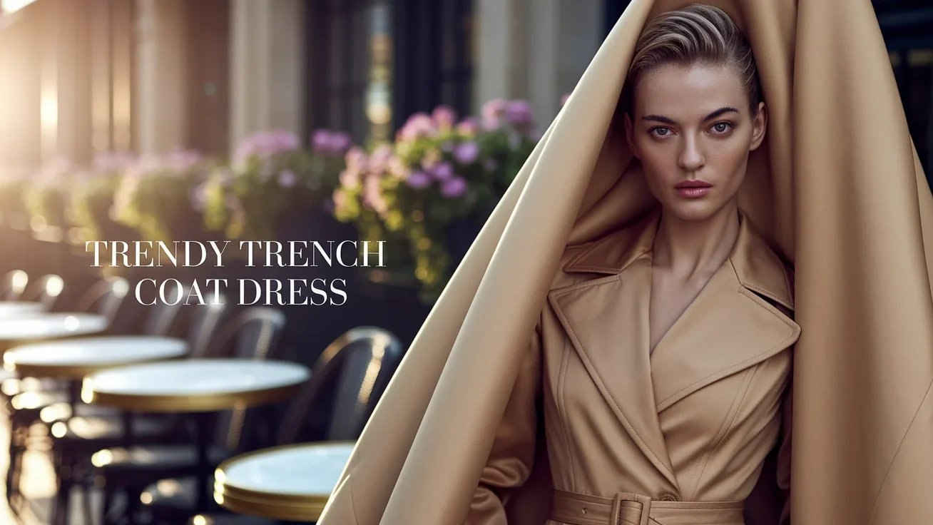 Trendy Trench Coat Dress