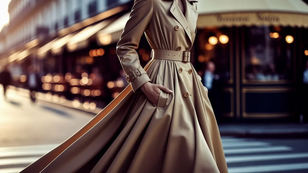 Trendy Trench Coat Dress
